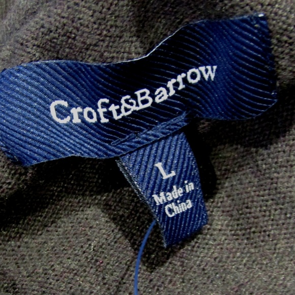 NEW Croft & Barrow Dark Brown Heather Sweater Sz L - Picture 4 of 5